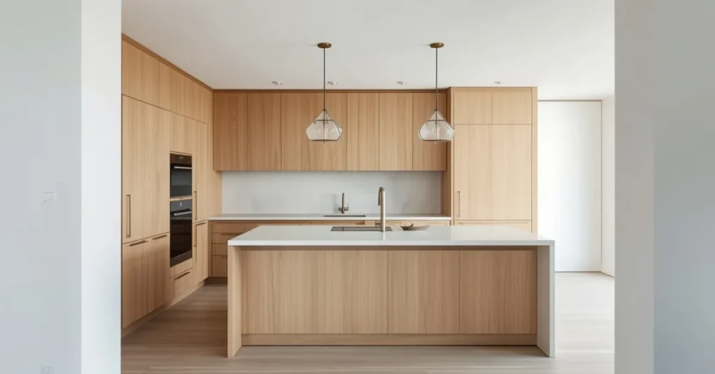 Modern Minimalist Maple Cabinets