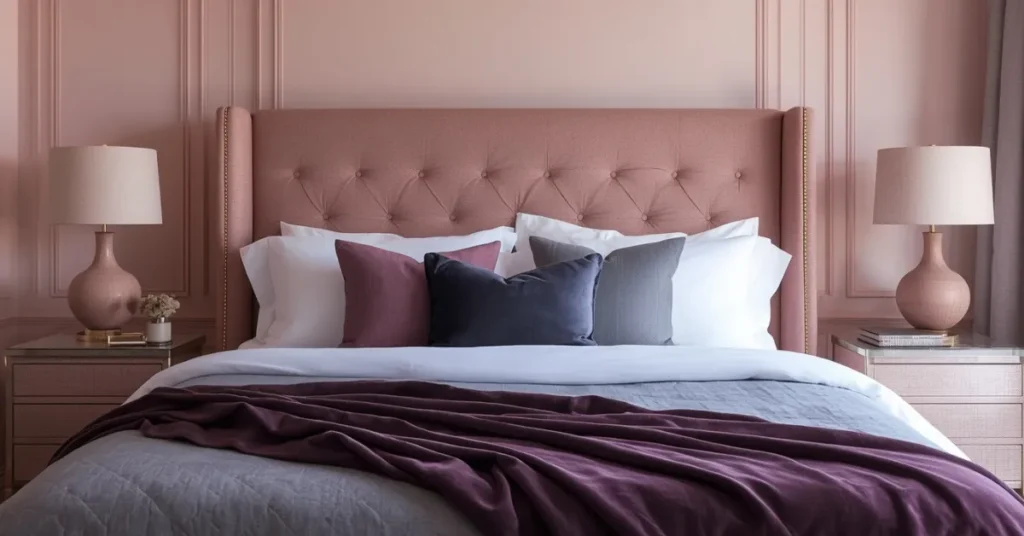 Monochromatic Bedroom Using One Color Family