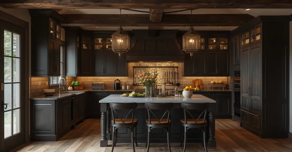 Moody Farmhouse Kitchen