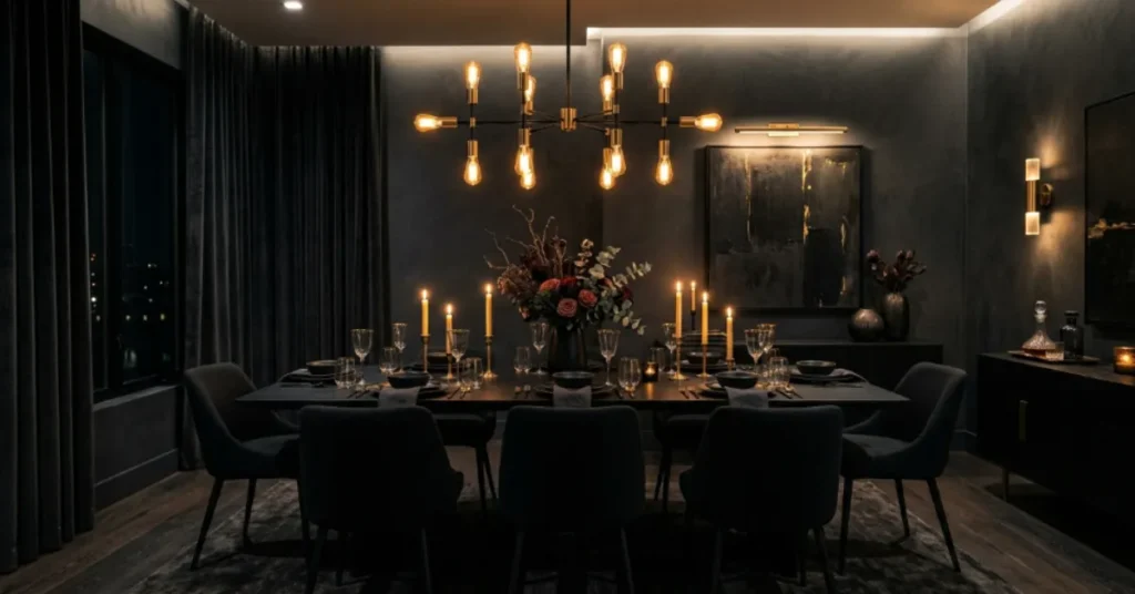 Moody Modern Dining Room