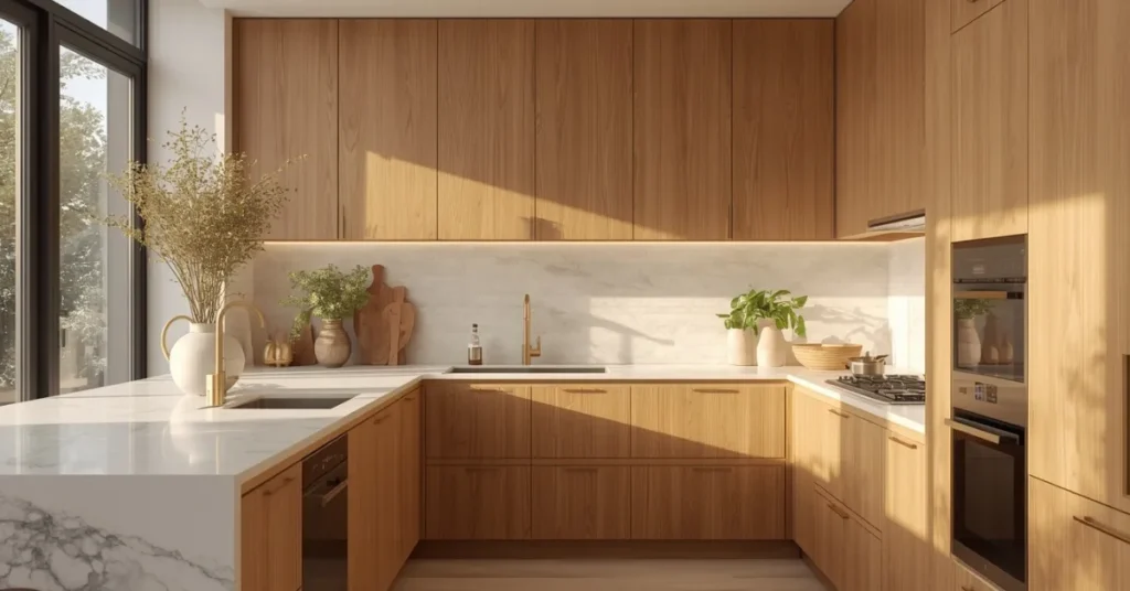 Natural Wood Cabinets