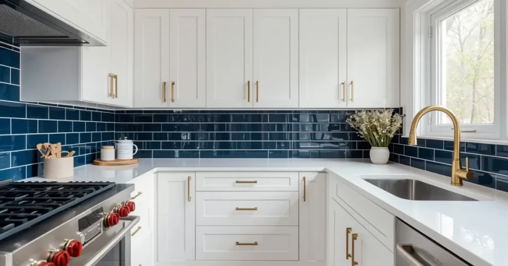 Navy Blue Accent Tiles