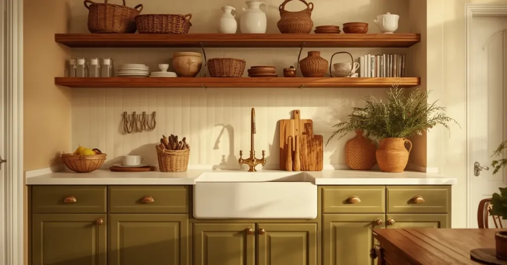  Olive Green for a Retro, Vintage-Inspired Kitchen