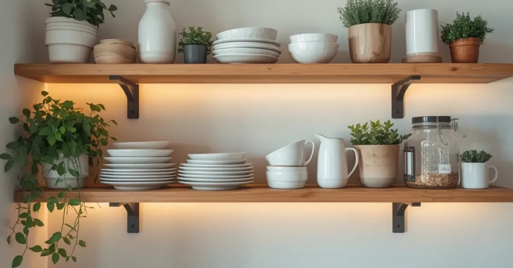 Open Shelving Display