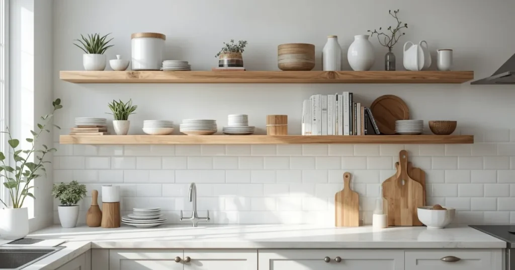 Open Shelving Display