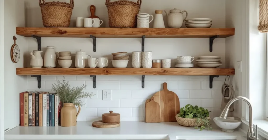 Open Shelving With Personal Touches