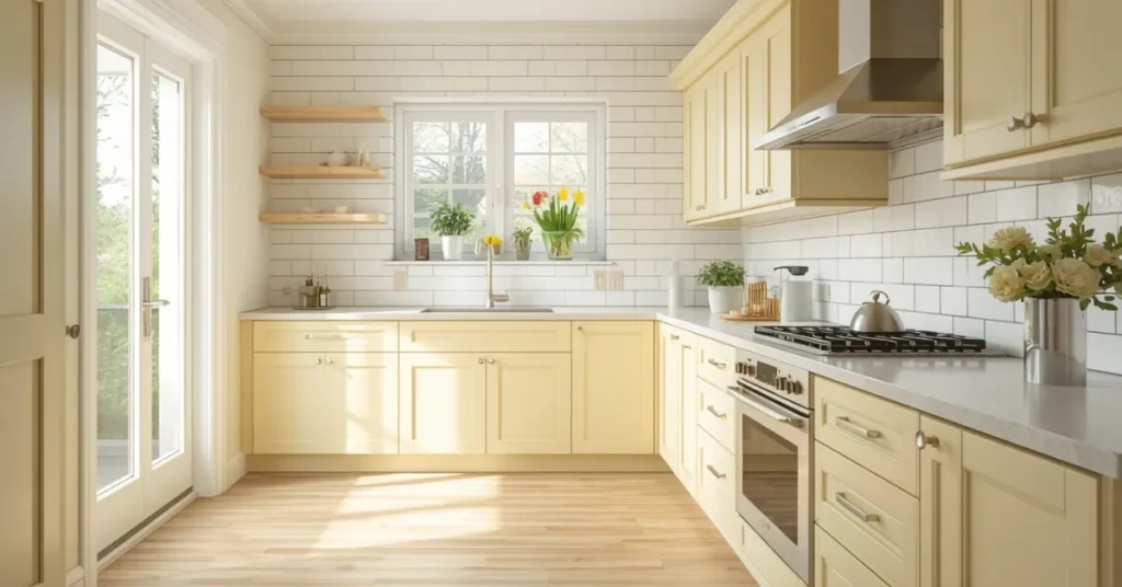 Pale Yellow for a Cheerful, Sunny Kitchen