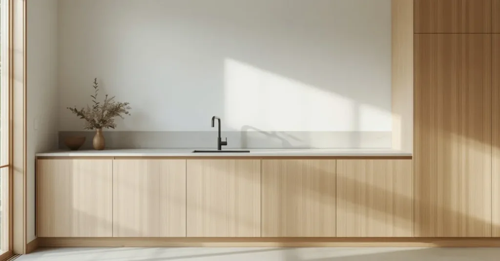 Raw Wood Finish for a Warm, Natural Kitchen