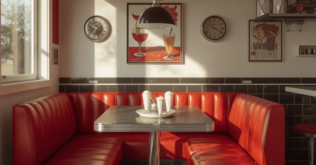 Retro Diner-Inspired Breakfast Corner