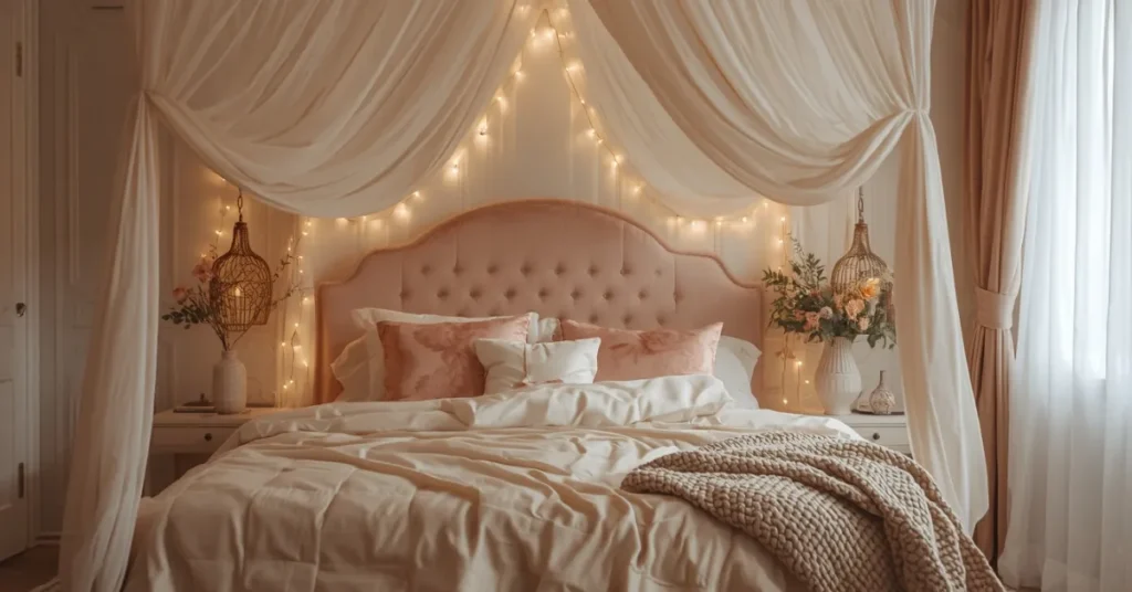 Romantic Bedroom With Soft Textures