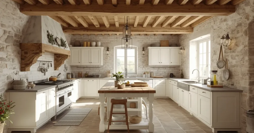 Rustic Exposed Wood Beams