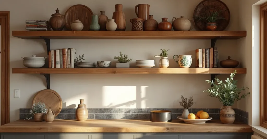 Rustic Floating Shelves