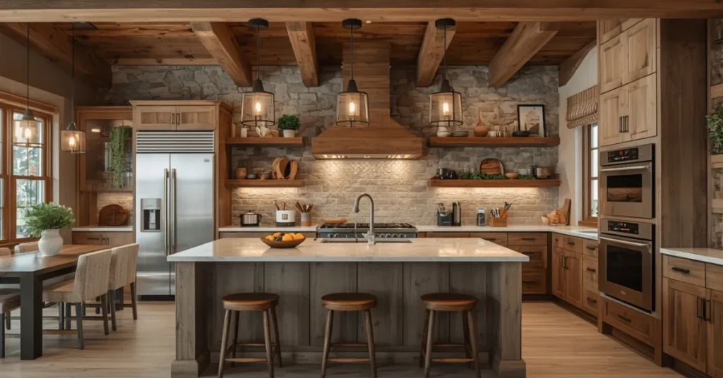  Rustic Modern Fusion Kitchen