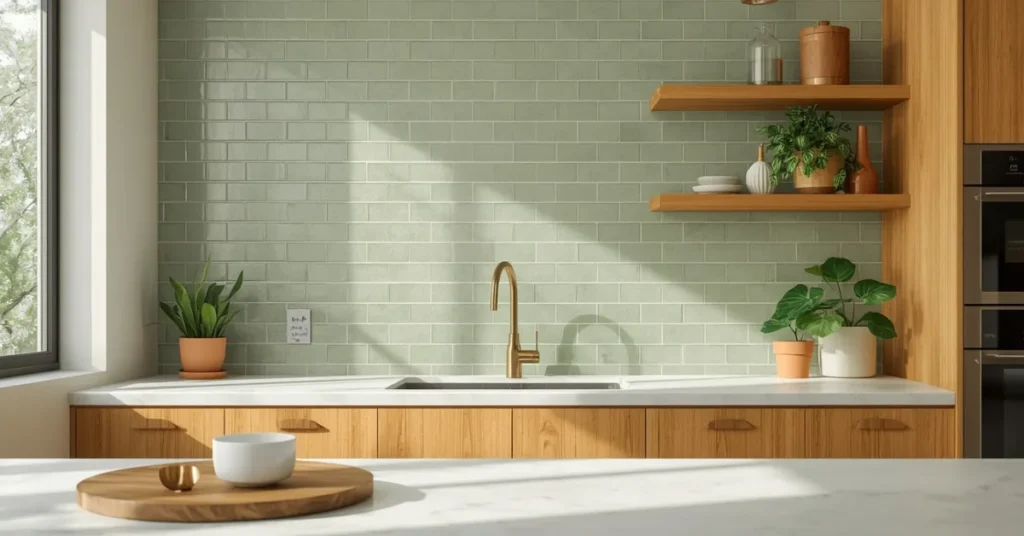 Sage Green Tiles for a Calming Feel