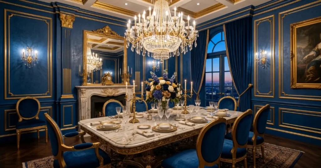 Sapphire Blue Luxury Look