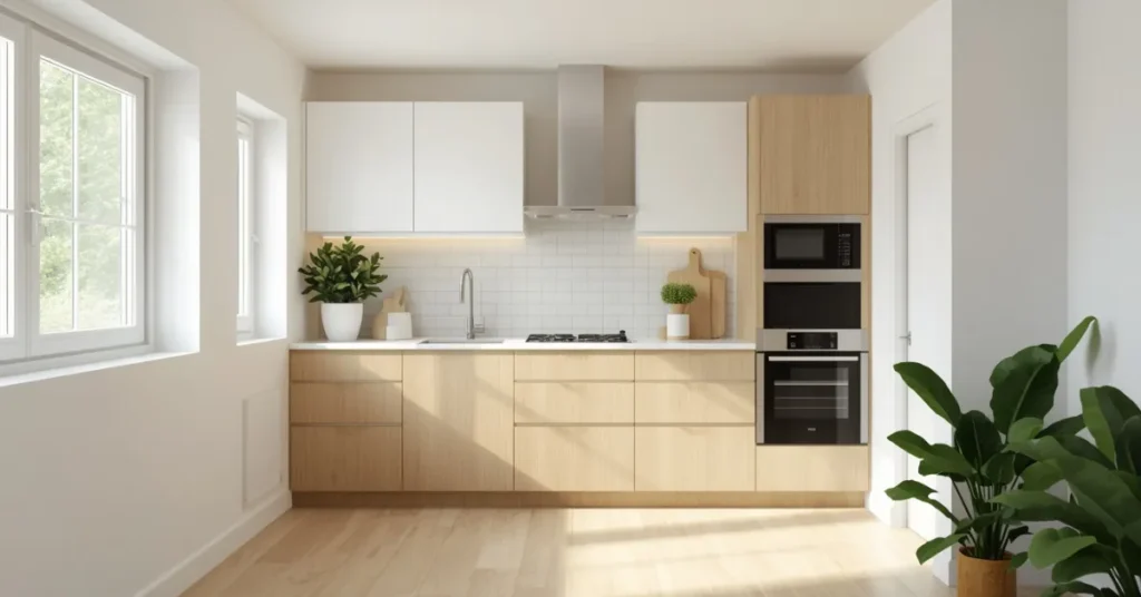 Scandinavian Basement Kitchenette