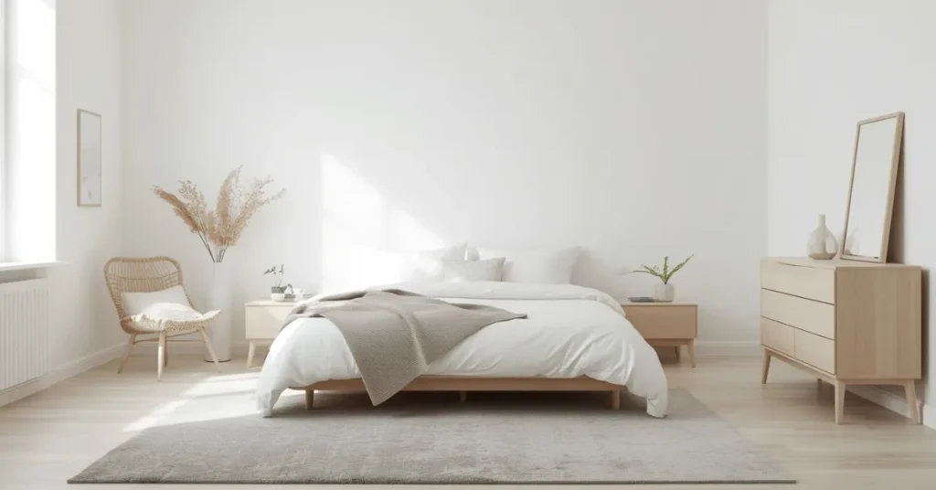 Scandinavian Bedroom with Simplicity