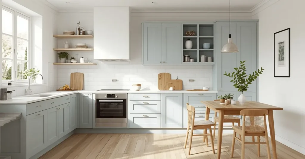 Scandinavian Blue Kitchen Design