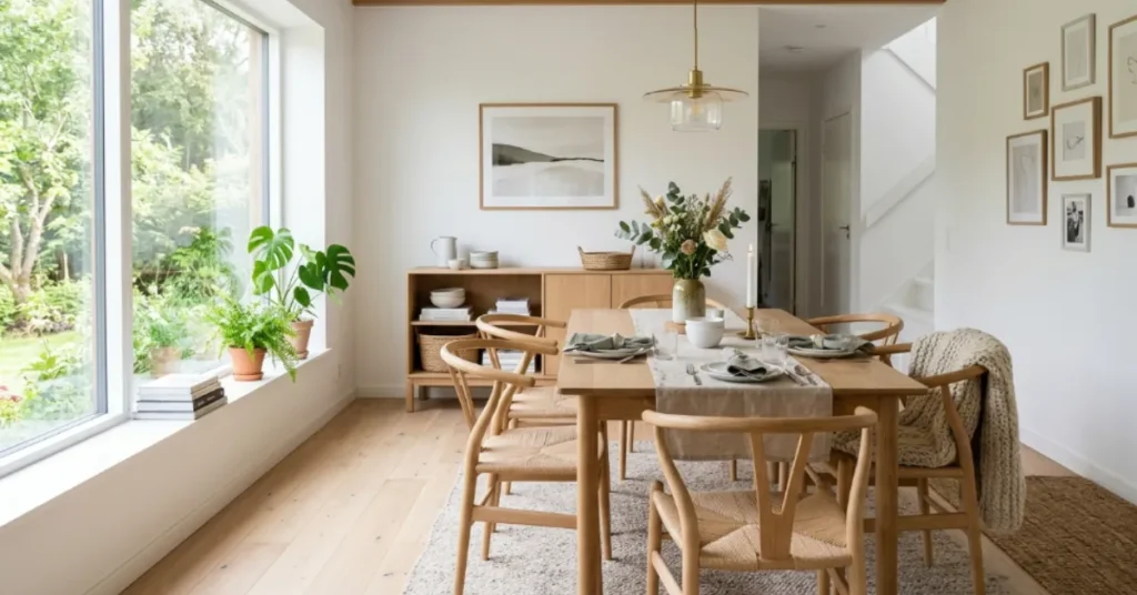 Scandinavian-Inspired Dining Area