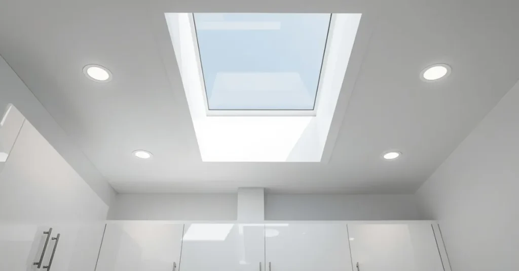 Skylights or Flat Roof with Integrated Lighting