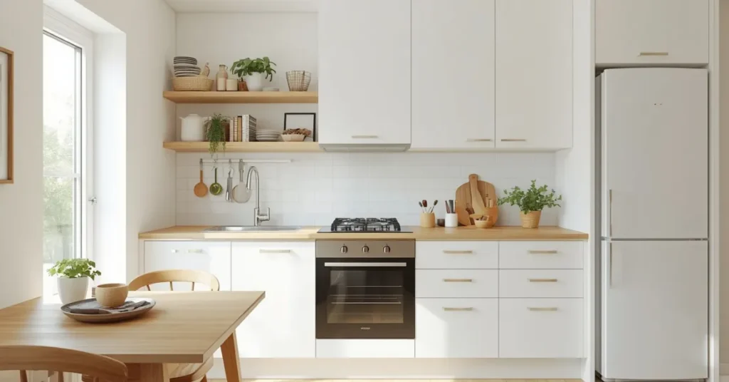  Small White Kitchen for Space Expansion