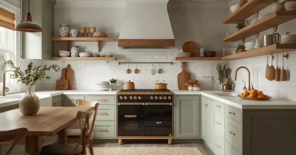 Soft Earth-Tone Cabinets