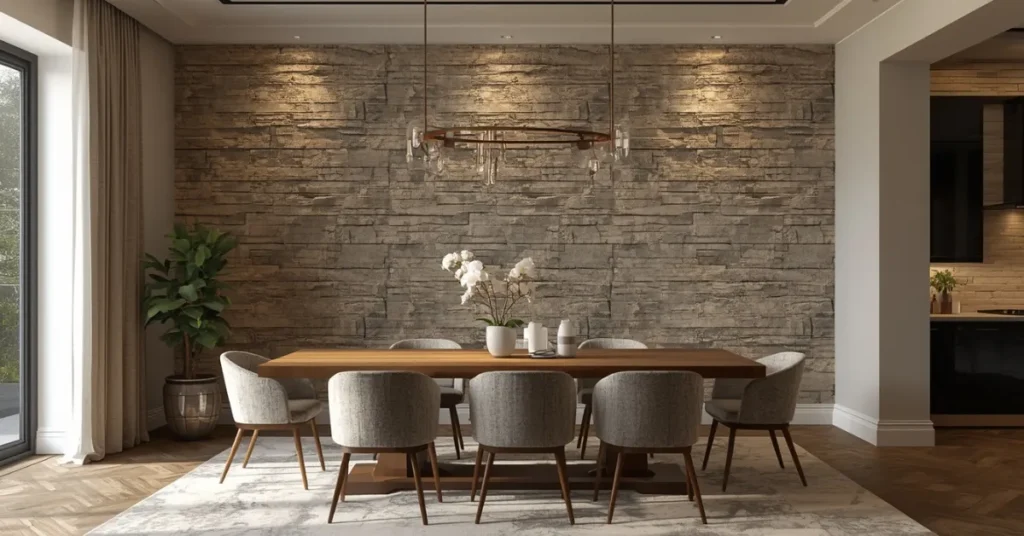 Textured Stone Wall Design