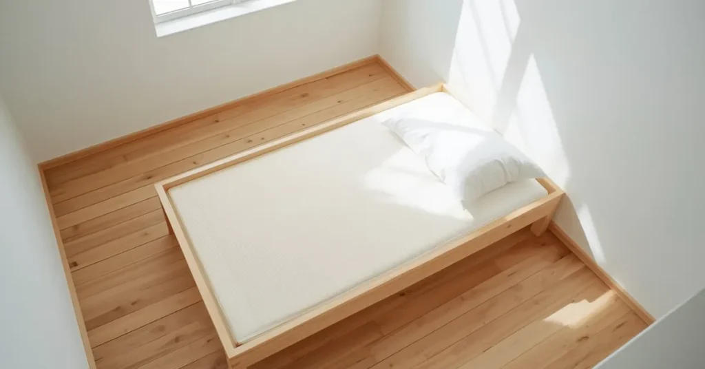 The Low Minimalist Bedroom with Futon Frame