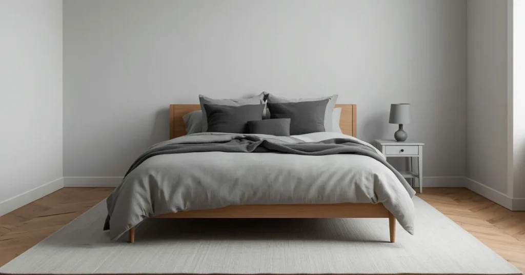 The Monochrome Gray Bedroom