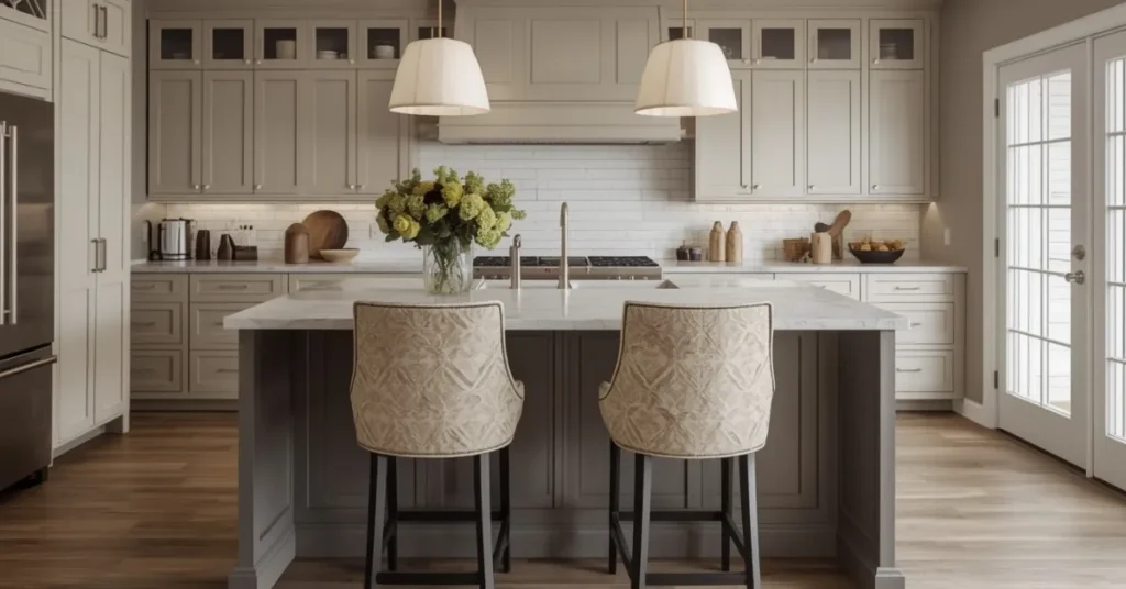 Two-Tier Kitchen Island for Extra Seating