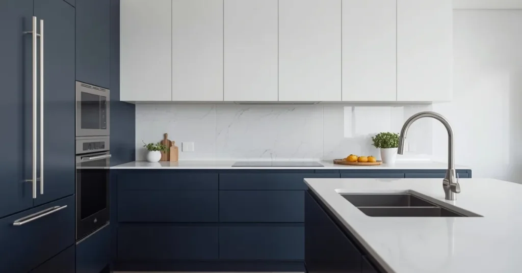 Two-Tone Cabinets for a Playful, Designer Look