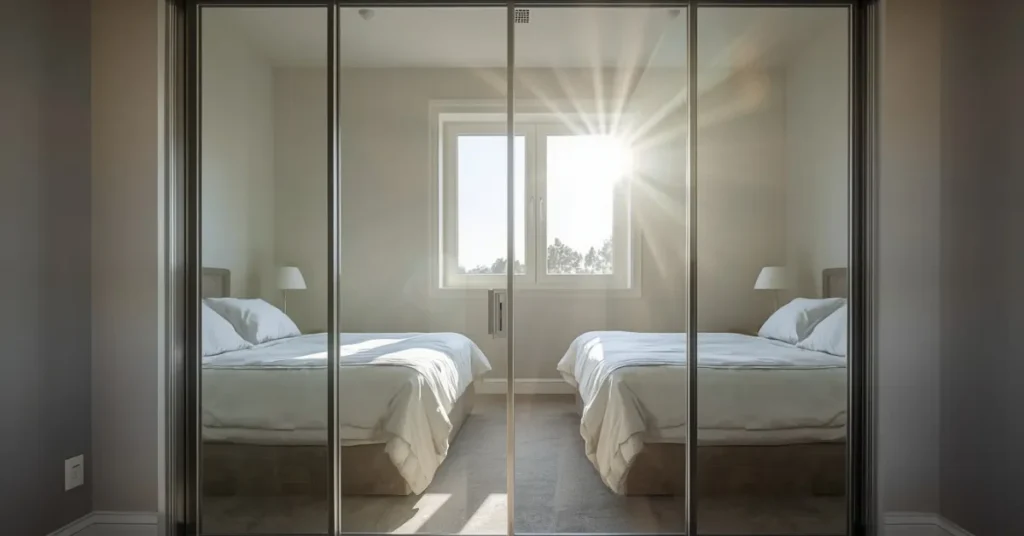 Use Mirrors on Closet Doors