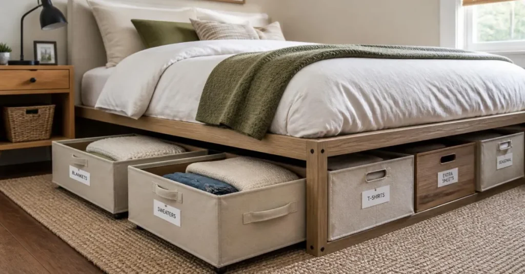  Use Under-Bed Storage Containers