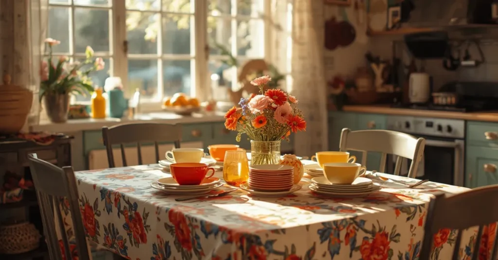Vintage Tablecloth Styling