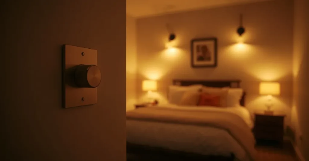 Warm Ambient Lighting with Dimmers