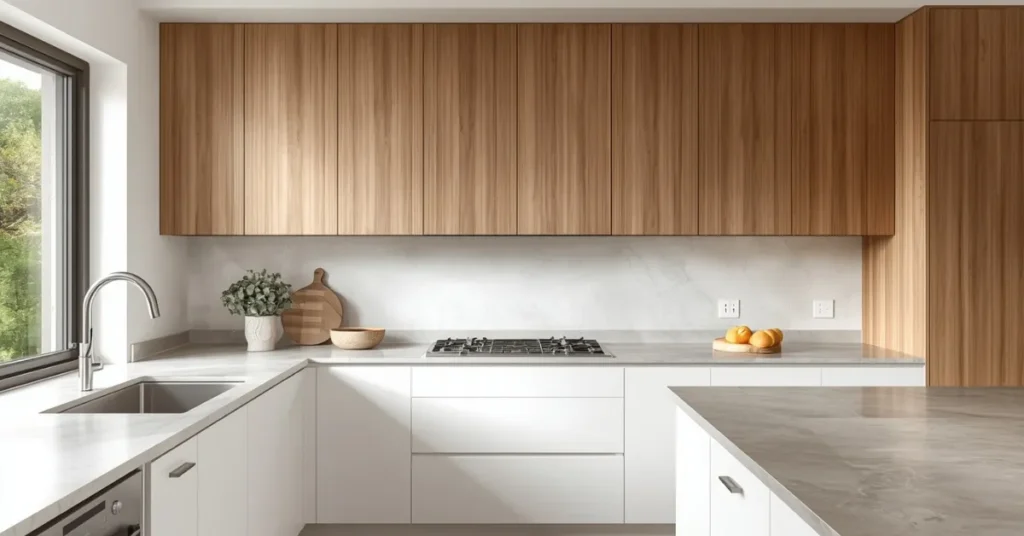 White and Light Walnut