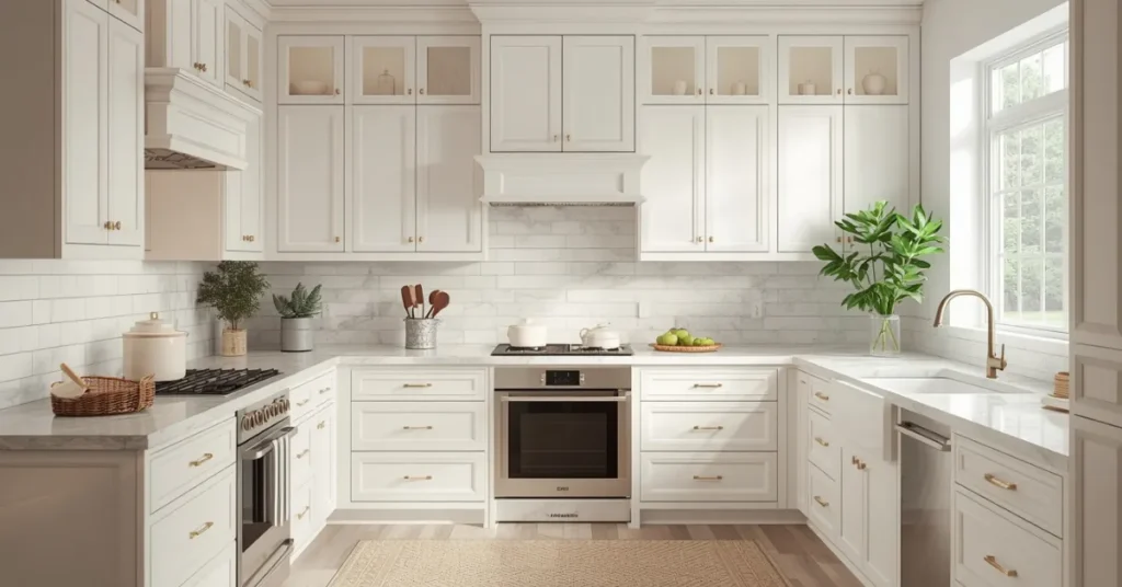 White Shaker Cabinets for Everyday Luxury