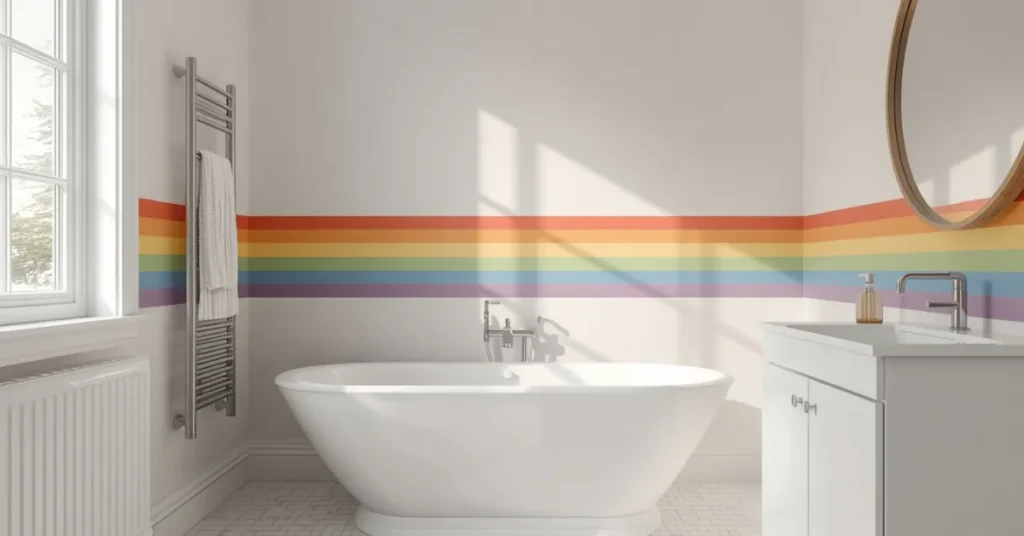 A Rainbow Wall That Sparks Joy