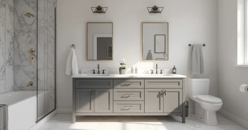 A Splurge-Worthy Double Vanity