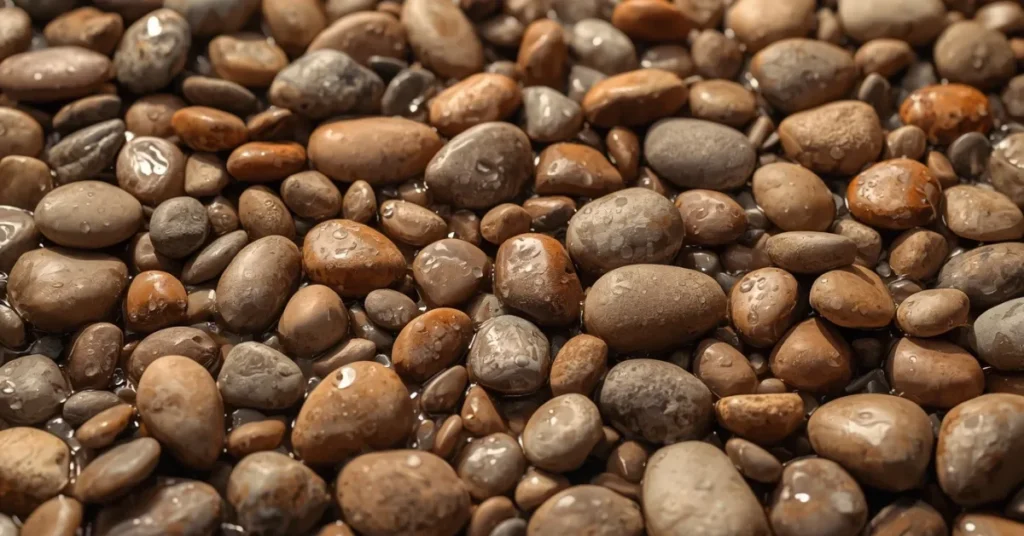 Add a Natural Stone Pebble Shower Floor