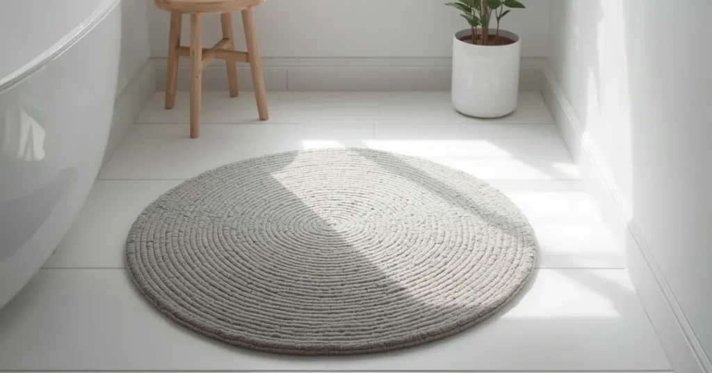 Add a Round Rug for Softness