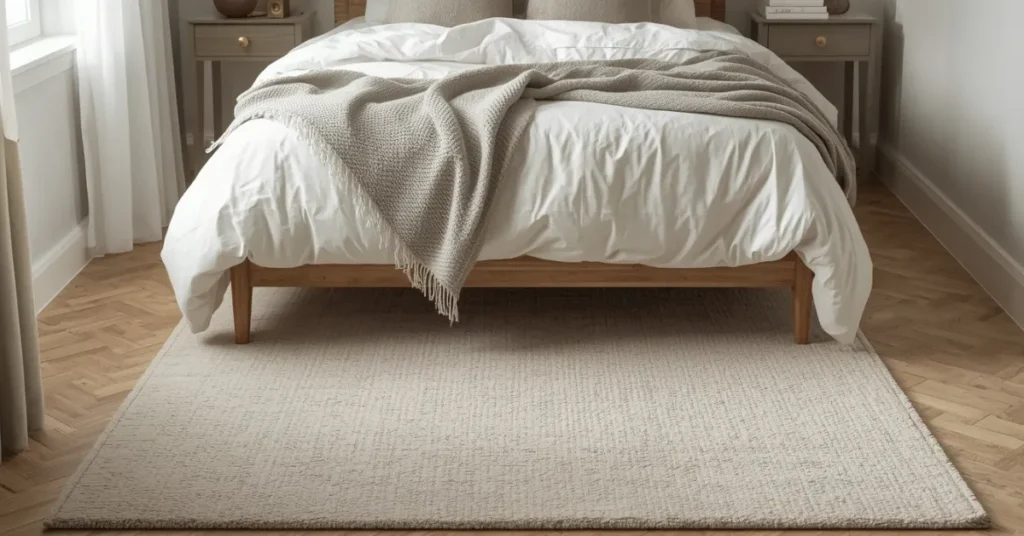 Add a Small-Scale Area Rug