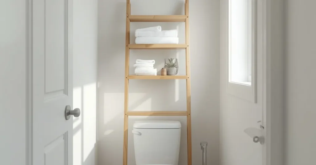 Add Vertical Storage Above the Toilet