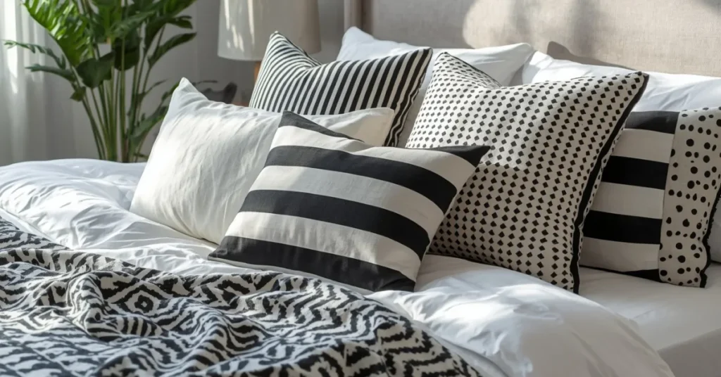 Affordable Black and White Gallery Bedding Mix