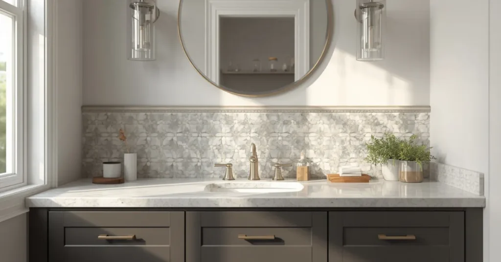 Affordable Peel-and-Stick Backsplash