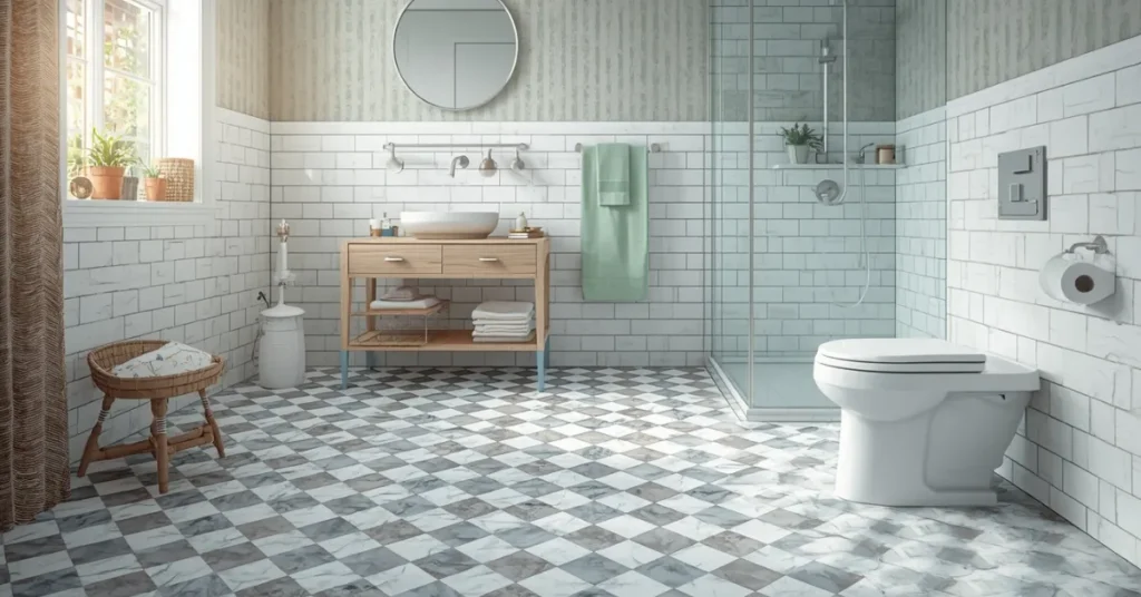 Affordable Peel-and-Stick Floor Tiles