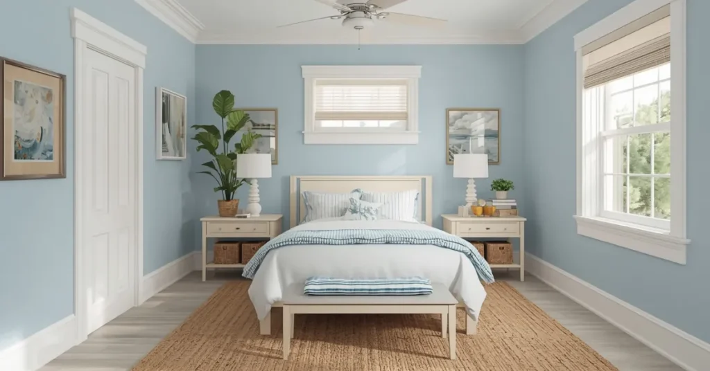 Airy Coastal Blue Room