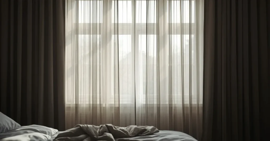 Airy Moody Balance with Sheer Curtains