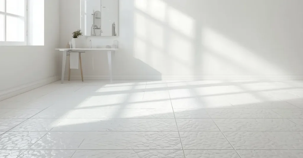 Airy White Tile with Subtle Texture
