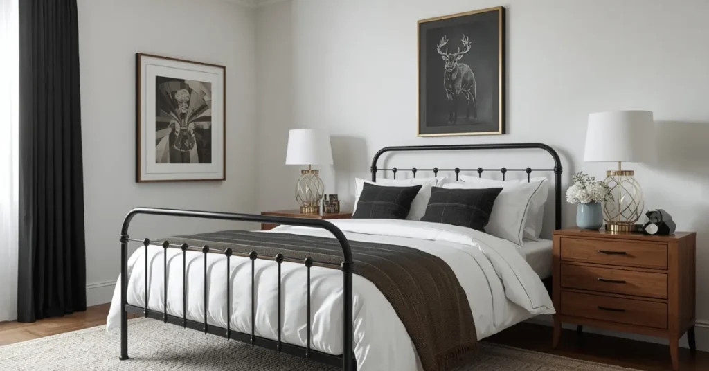 Black and White Classic Bedroom